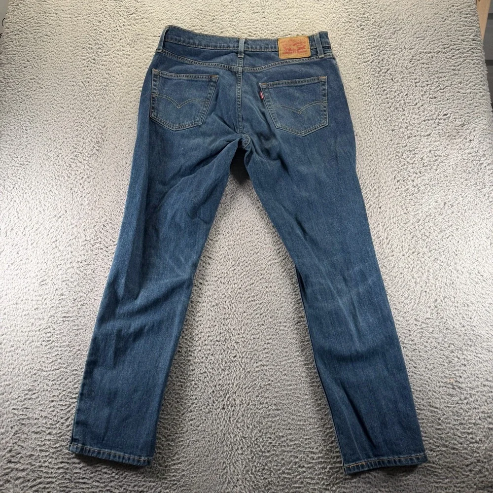 Levi's 511 Jeans Men 34x32 Blue‎ Cotton Denim Straight Leg Faded Workwear Travel